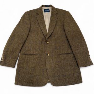 Nautica Men's Brown Tweed Tailored Jacket